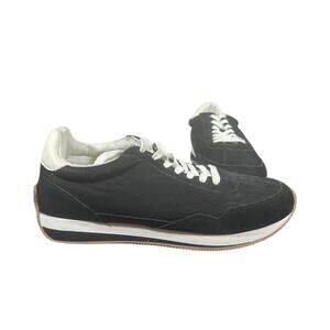 Madewell Black Suede Leather Retro Sneakers Women’s Size 8 mens’s 6.5 unisex